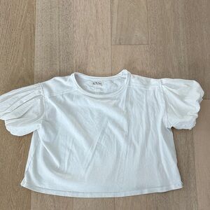 We The Free White Puff Sleeve Tee size XS